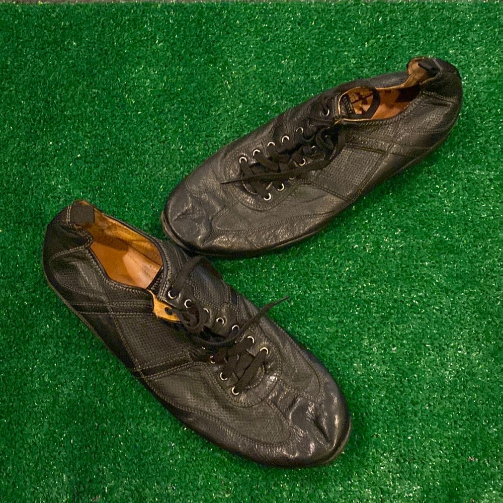 Cole Haan Nike Air Black leather Driver Shoe Size 12